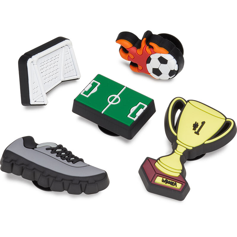 Jibbitz™ Charm Soccer Celebration 5 Pack Multicolor