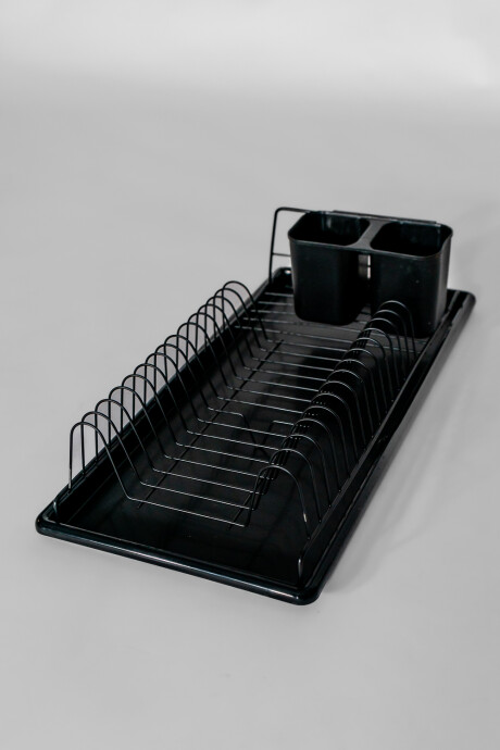 Organización Y Limpieza Escurridor De Platos Un Nivel, Con Bande Negro