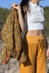Pantalón babucha Mostaza
