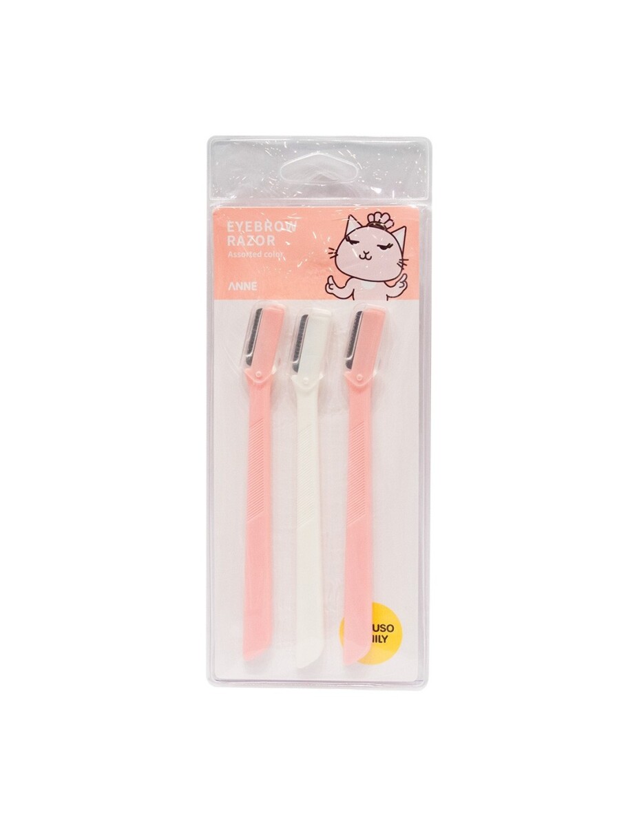 NAVAJA PARA CEJAS (COLORES SURTIDOS/PACK DE 3) 