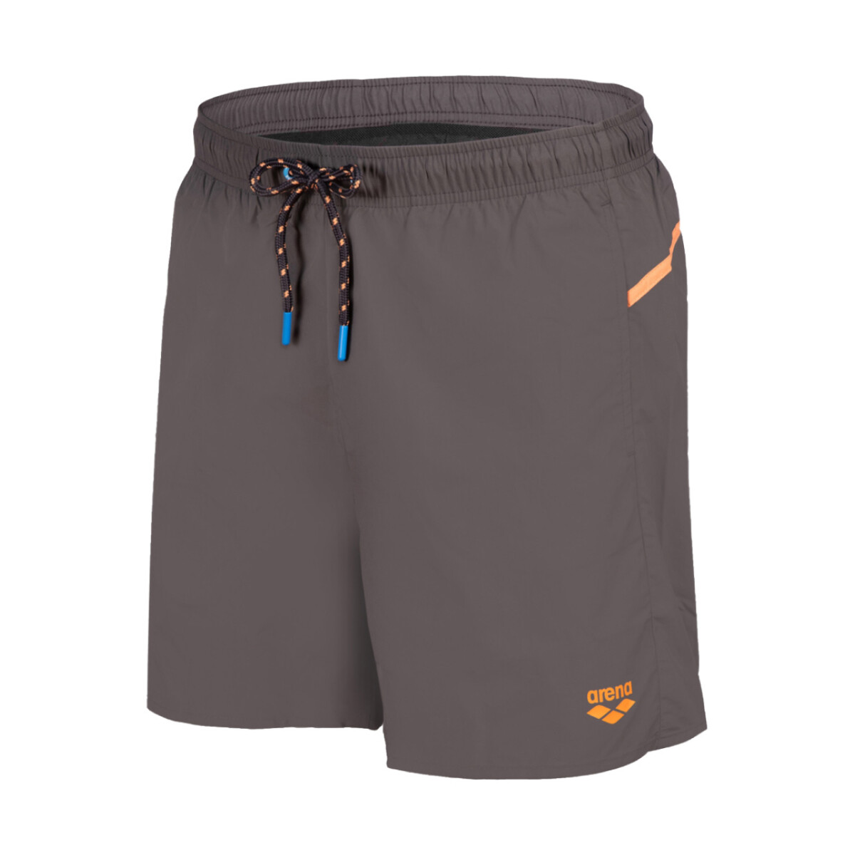 Bermuda Short Largo De Baño Playa Deportivo Para Adulto Arena Men's Pro_File Beach Boxer - Gris y Naranja 