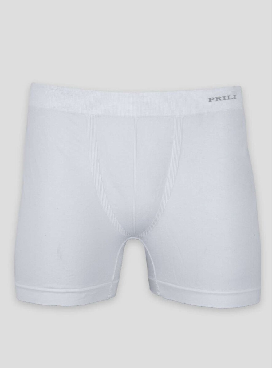 Boxer de microfibra liso - Blanco 