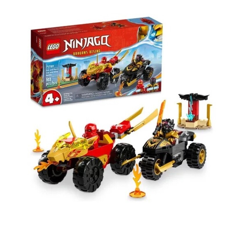 Lego Ninjago 71789 Batalla En Auto Y Moto Kai Y Ras 103 Pz Lego Ninjago 71789 Batalla En Auto Y Moto Kai Y Ras 103 Pz