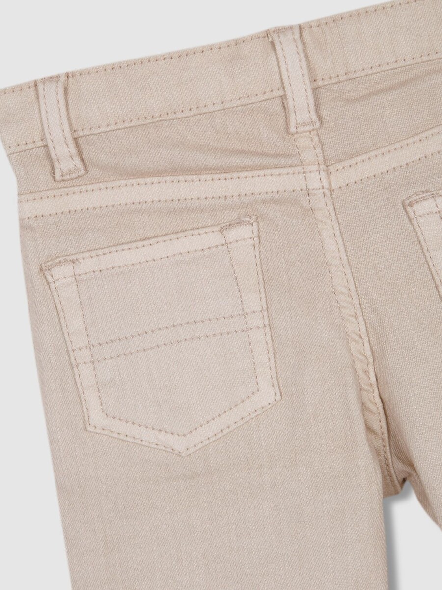 Pantalon Cinco Bolsillos Sarga Marfil