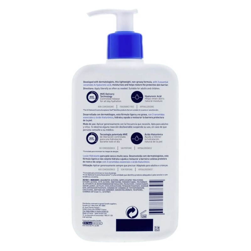 Loción Hidratante Intensiva CeraVe 236ml – Piel Seca Loción Hidratante Intensiva CeraVe 236ml – Piel Seca