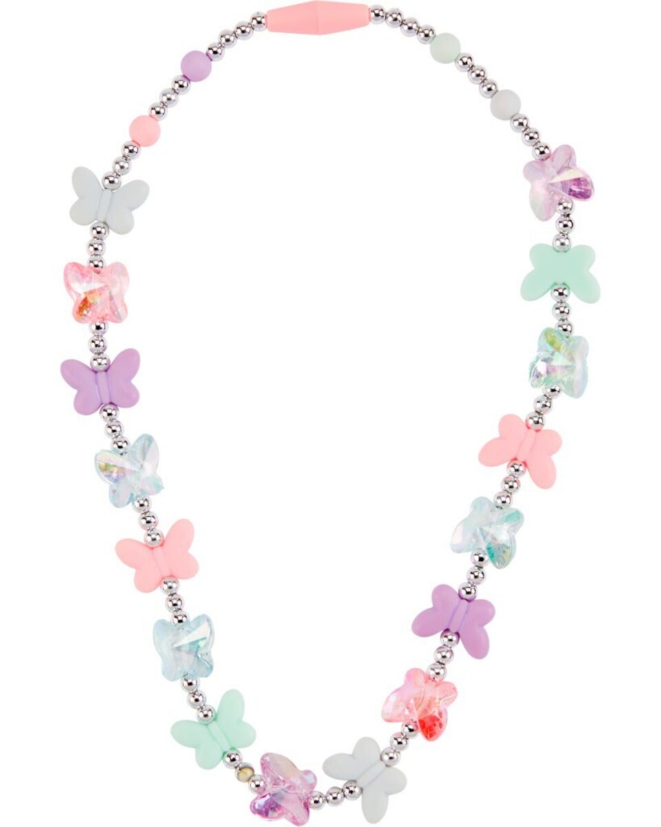 Collar con dijes mariposas 