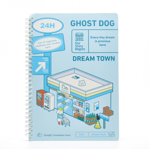 CUADERNO ESPIRAL B5 (PERRO FANTASMA CIUDAD DE LOS SUEÑOS/AZUL) CUADERNO ESPIRAL B5 (PERRO FANTASMA CIUDAD DE LOS SUEÑOS/AZUL)