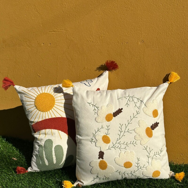 Funda Almohadón Bordada Modelo 5