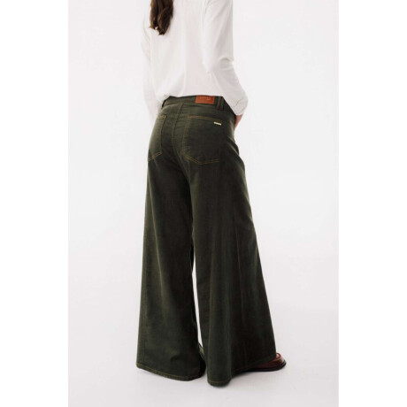Pantalón Wide XL Corderoy Verde