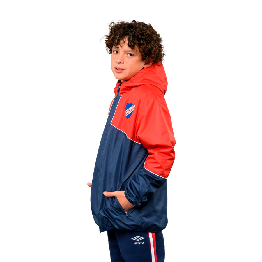 Campera de Niño Umbro Nacional De Lluvia Drift Rojo - Azul