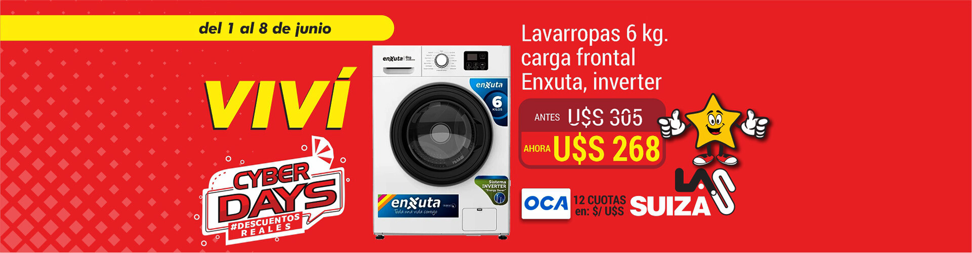 Lavarropas 6K Enxuta