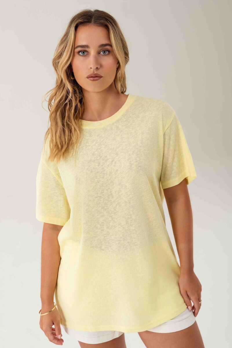 Remera Basic Eterna - Amarillo 