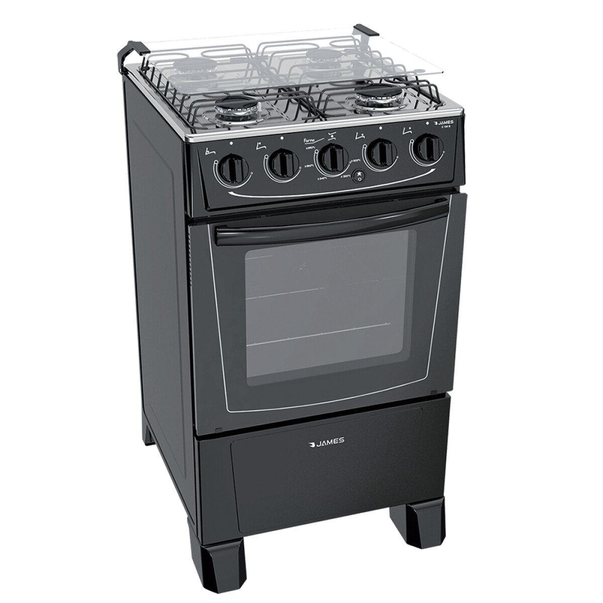 Cocina James 4H C-105 Negra 