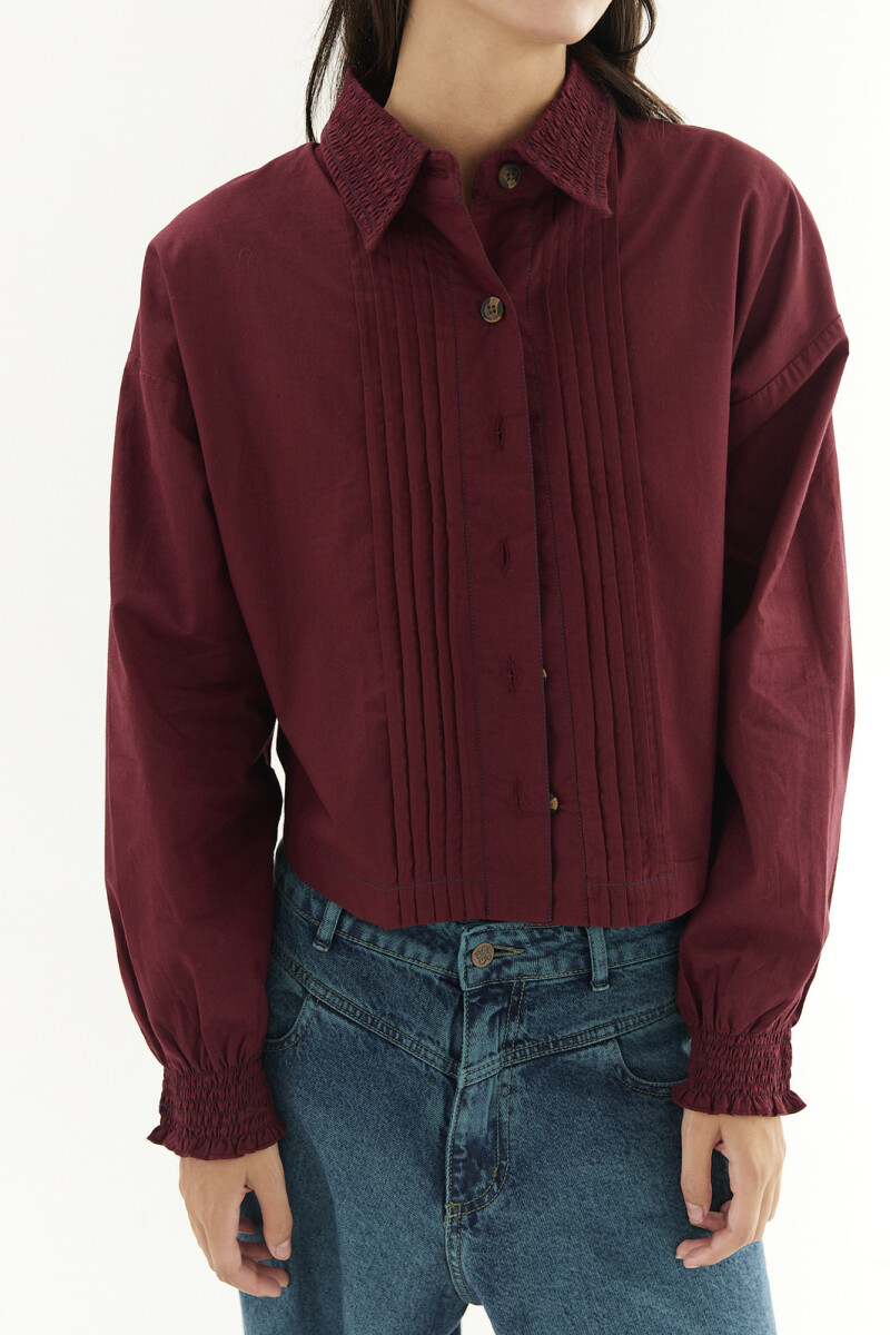 Camisa Smok Violeta
