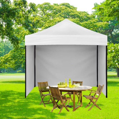 Gazebo Plegable con Paredes 3x3 Para Playa o Jardín Autoarmable Color Blanco Gazebo Plegable con Paredes 3x3 Para Playa o Jardín Autoarmable Color Blanco