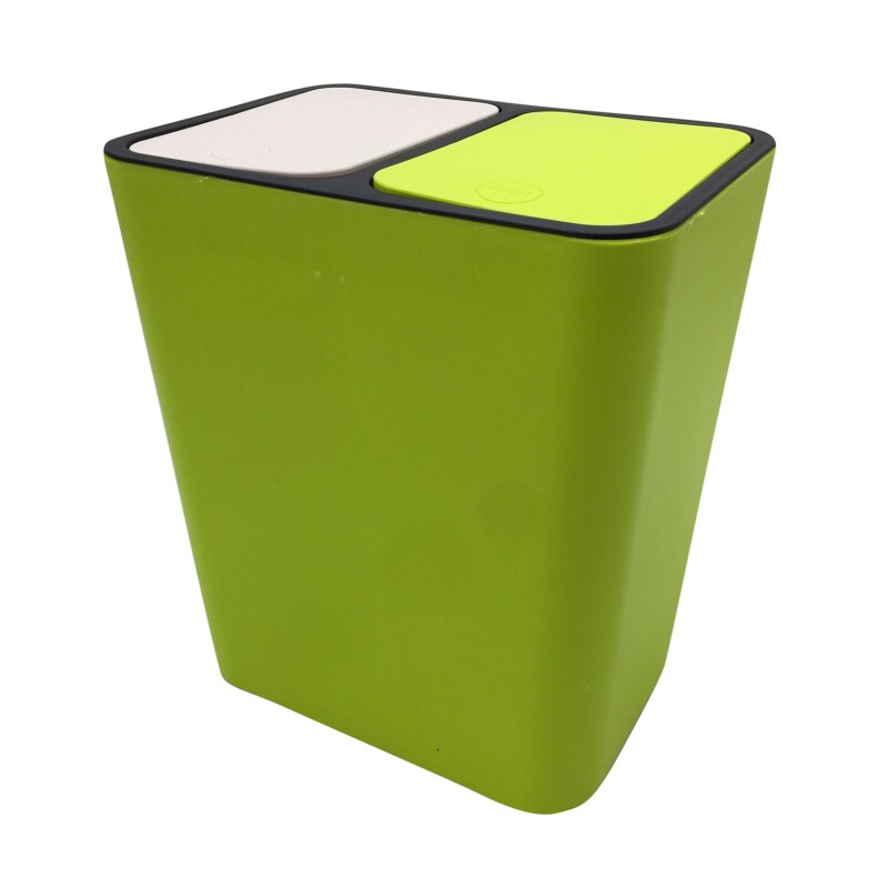 Papelera de plástico doble 15 litros varios colores Papelera de plástico doble 15 litros varios colores