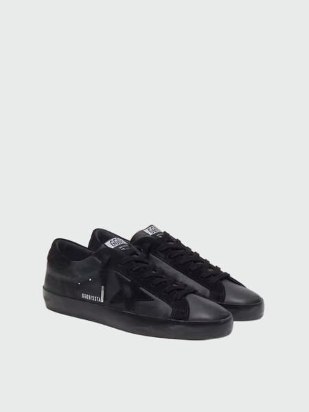 GOLDEN GOOSE - Zapatillas Super- Star de hombre Napa con estrella Negro
