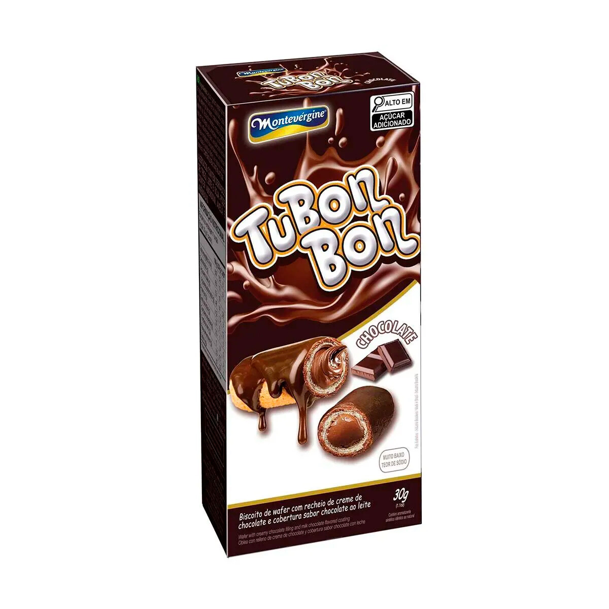 BARQUILLO TUBONBON WAFER RELLENO 30GRS MONTEVERGINE - Chocolate 