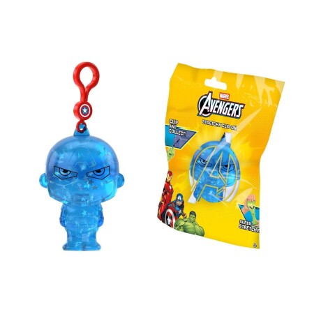 Figura Squishy Disney con Clip Colgante CAPITAN-AMERICA