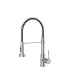 Canilla Monomando Lavaplatos Flexible Griferia Cocina Plateado/Negro