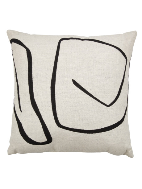 Almohadón HVITVEIS 45x45 crudo/negro Almohadón HVITVEIS 45x45 crudo/negro