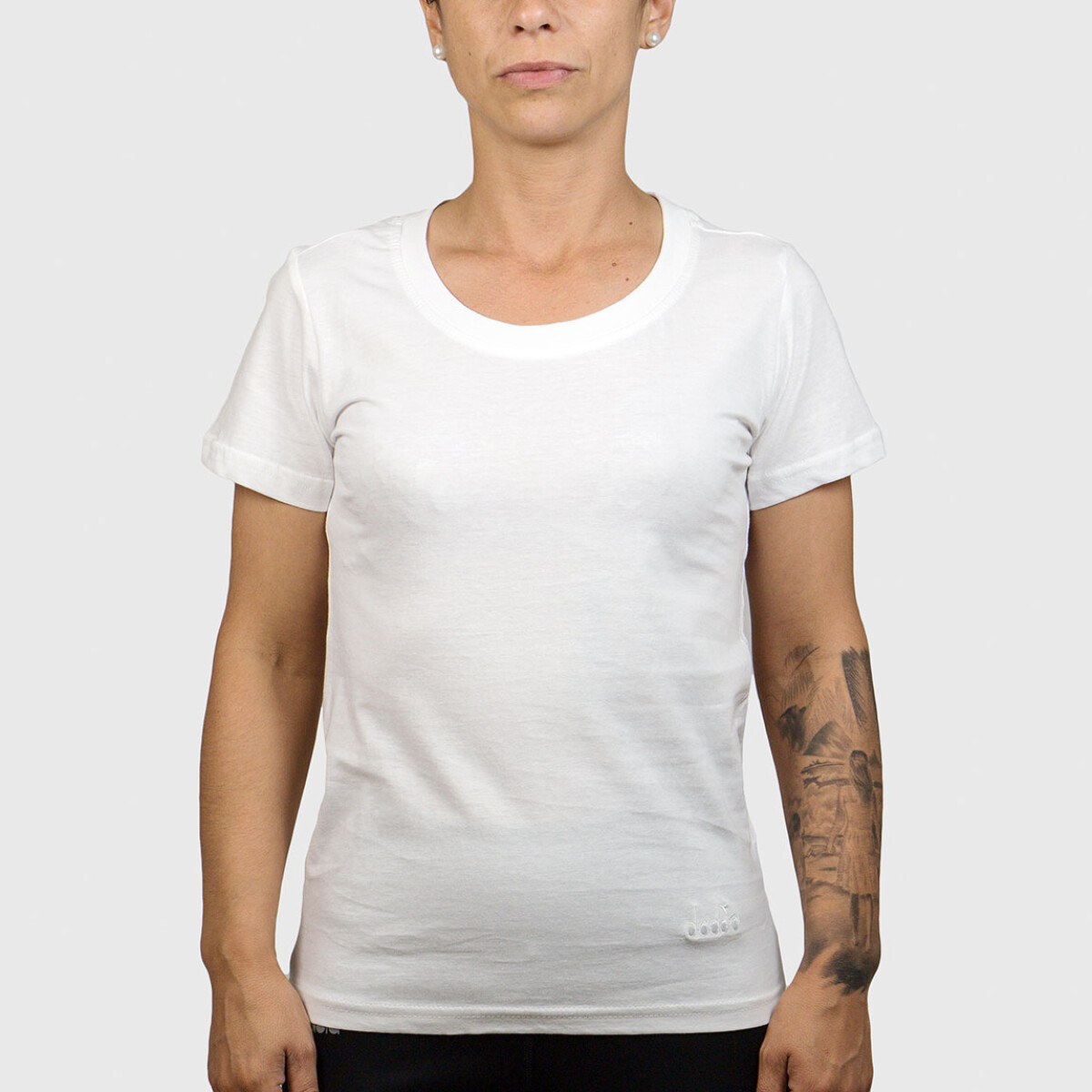 Diadora Dama Sport T-shirt Crew Neck-white - Blanco 