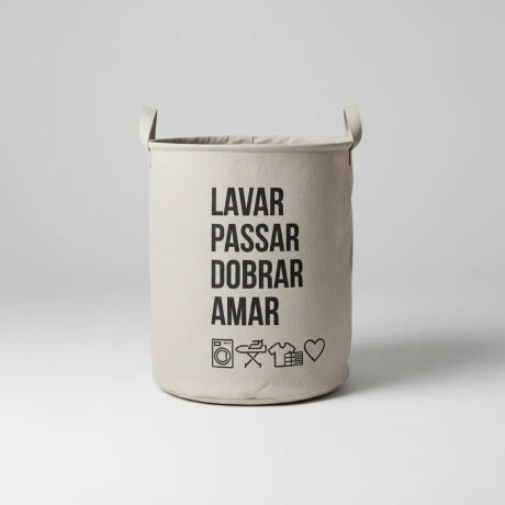 Bolsa Cesta Organizadora Plegable para Lavandería Hogar Beige