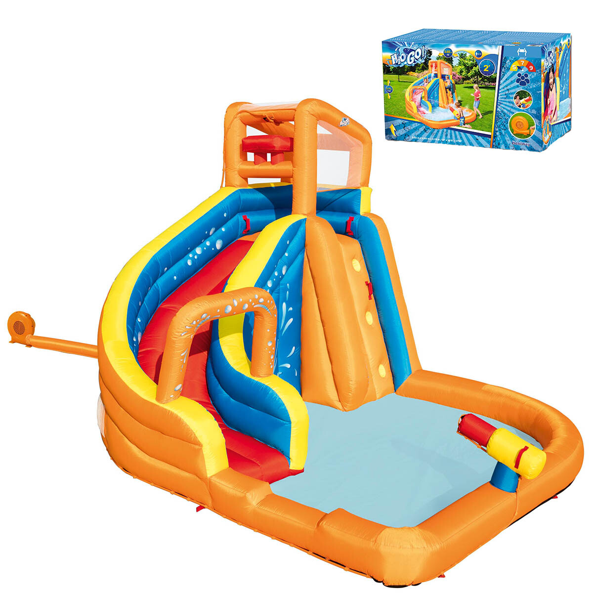 Piscina Bestway Parque De Juegos C/ Tobogán Inflable - Naranja 