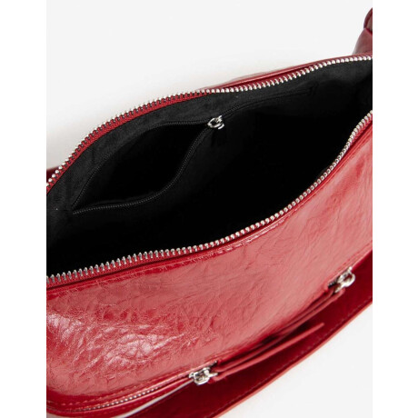 Cartera City Rojo metalizado