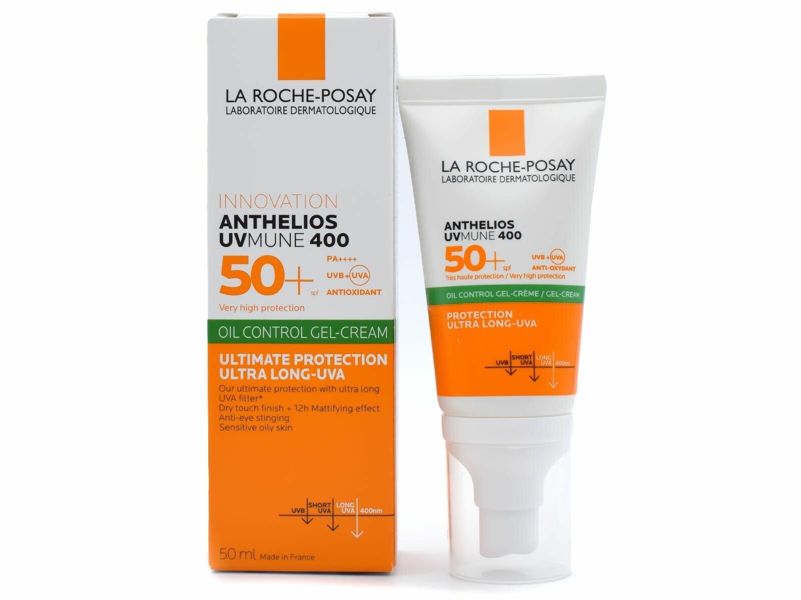 LA ROCHE POSAY PROTECTOR SOLAR ANTHELIOS UVMUNE 400 SPF50+ GEL CREMA OIL CONTROL 50ml 