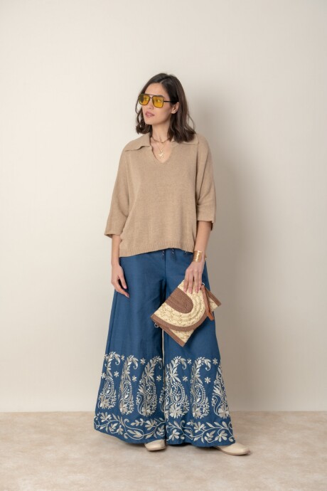 BLUSA SIRIO Camel