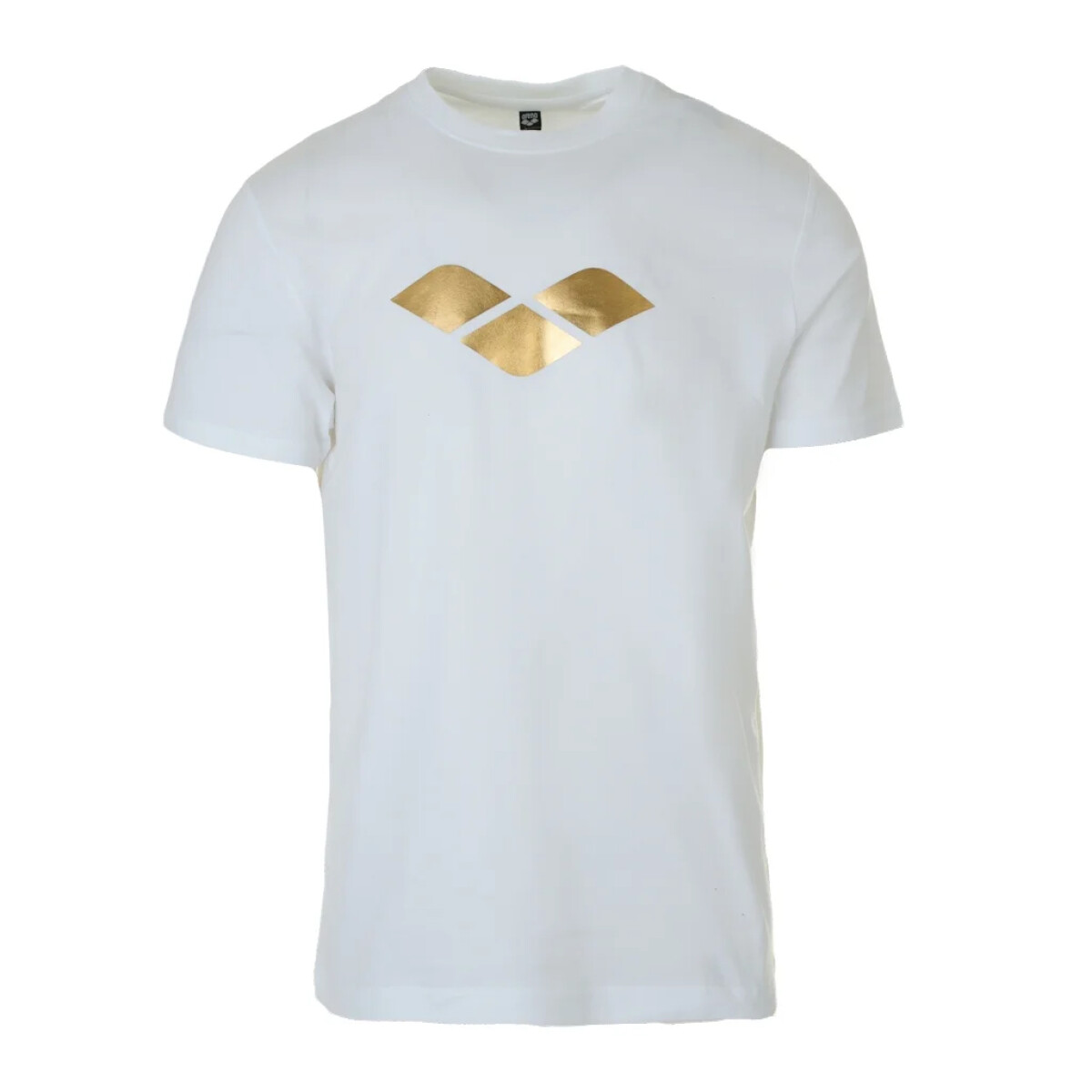 Remera Deportiva Unisex Arena Gold Short Sleeve Tee - Blanco 