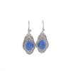 Caravanas Gota-Plata 925-Piedra Lapislázuli-CA3293 conpiedra