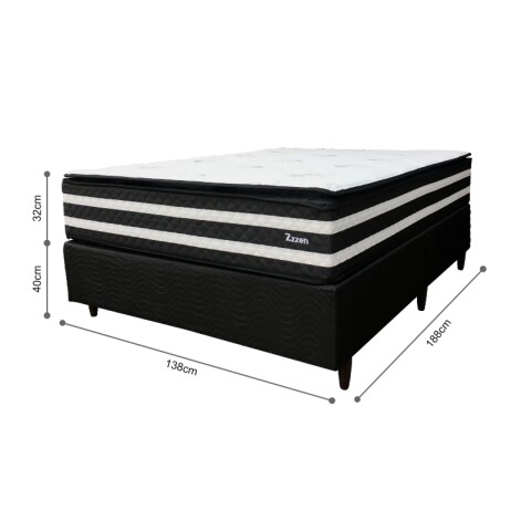 Sommier ZZZEN Oggo® - Espuma EPS - GARANTIA 1 AÑO 2 Plaza - 138 cm
