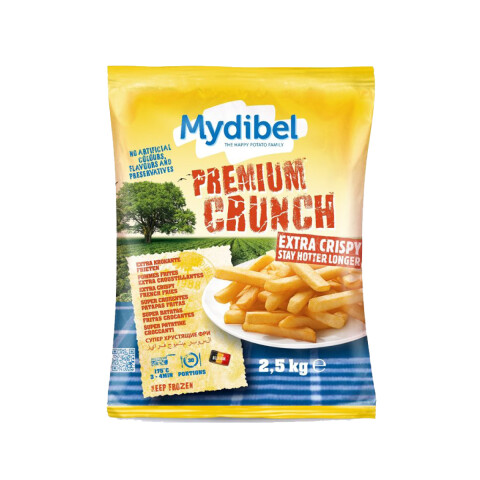 PAPAS FRITAS EXTRA CROCANTES 7/7 MYDIBEL (PREMIUM CRUNCH) - 2,5 KG Papas Fritas Extra Crocantes 7/7 Mydibel (premium Crunch) - 2,5 Kg
