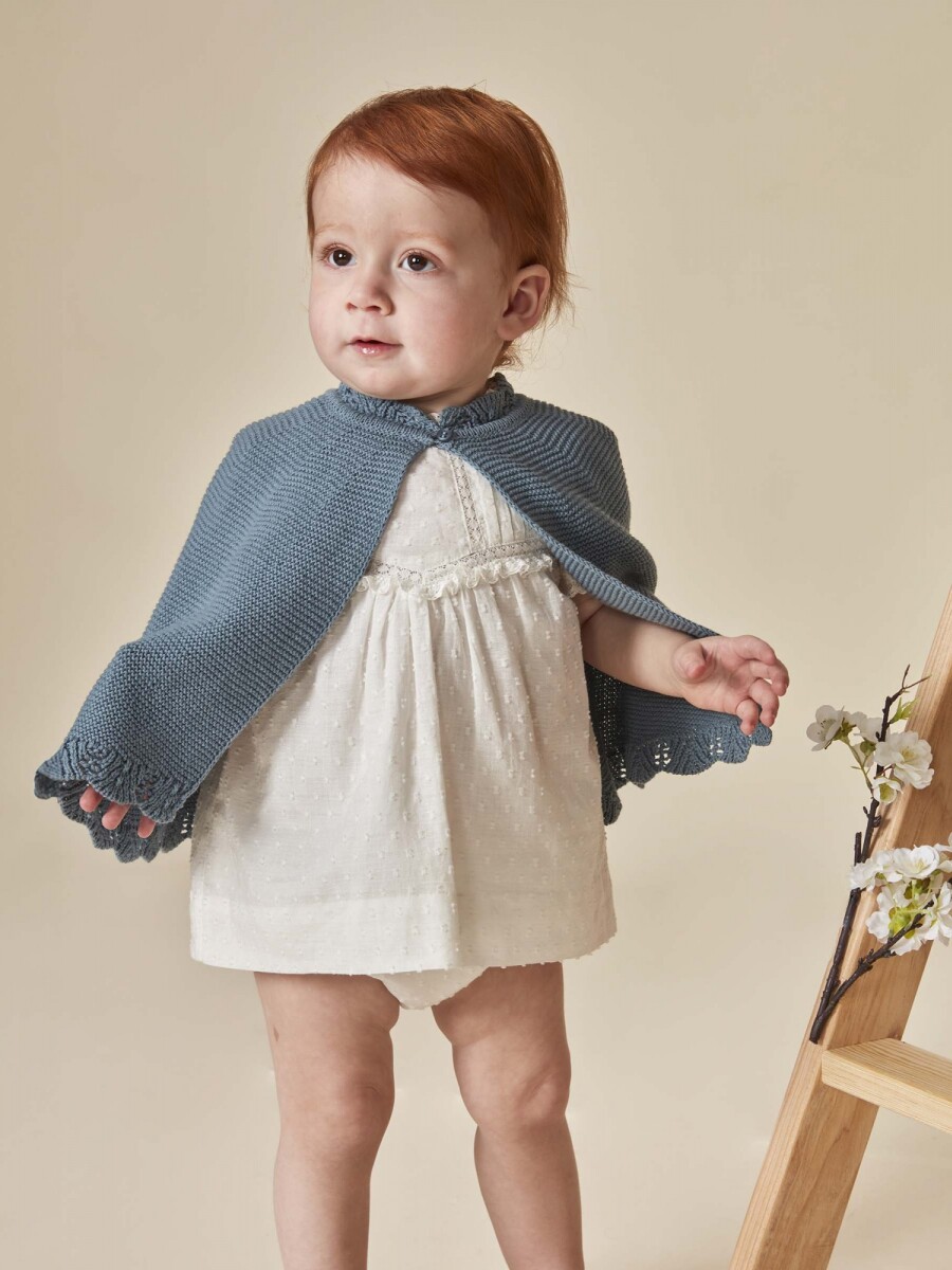 Vestido Con Tiras Bordadas Piedra