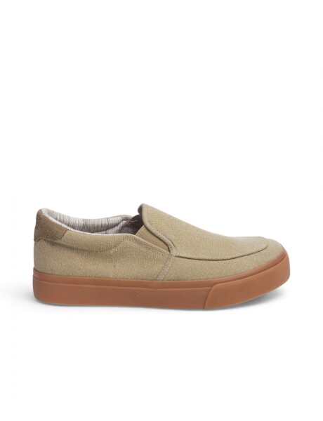 ZAPATO NAUTICO DE LONA Beige