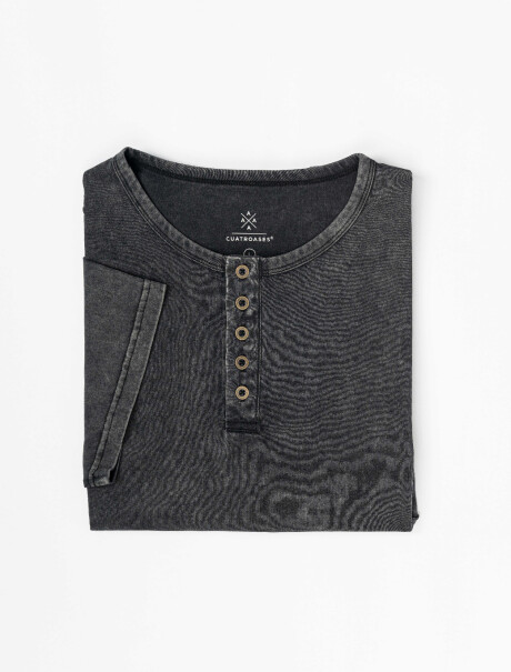 t-shirt m/c estoneada negro