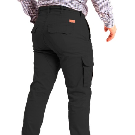 Pantalón Cargo de Hombre con Spandex Negro