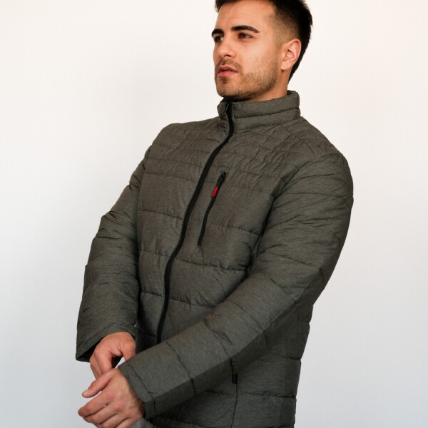 Campera Puffer cierre en Pecho Army Campera Puffer cierre en Pecho Army
