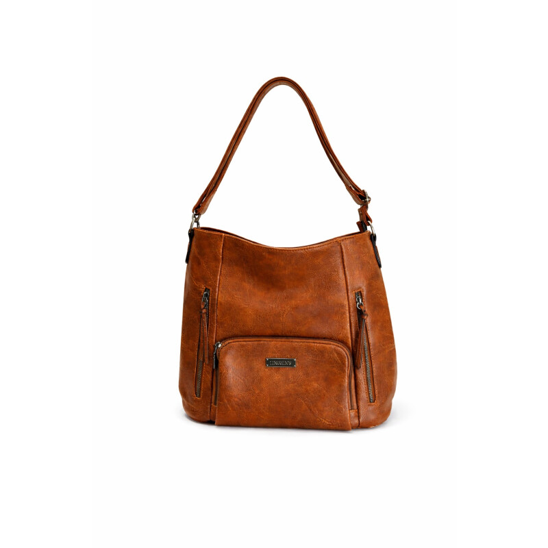 Cartera de Dama con Bolsillos de Eco Cuero Habano