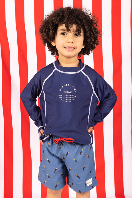 Remera UV Lisa Azul marino