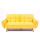 Sillon Sofa Cama 3 Cuerpos Frida Amarillo