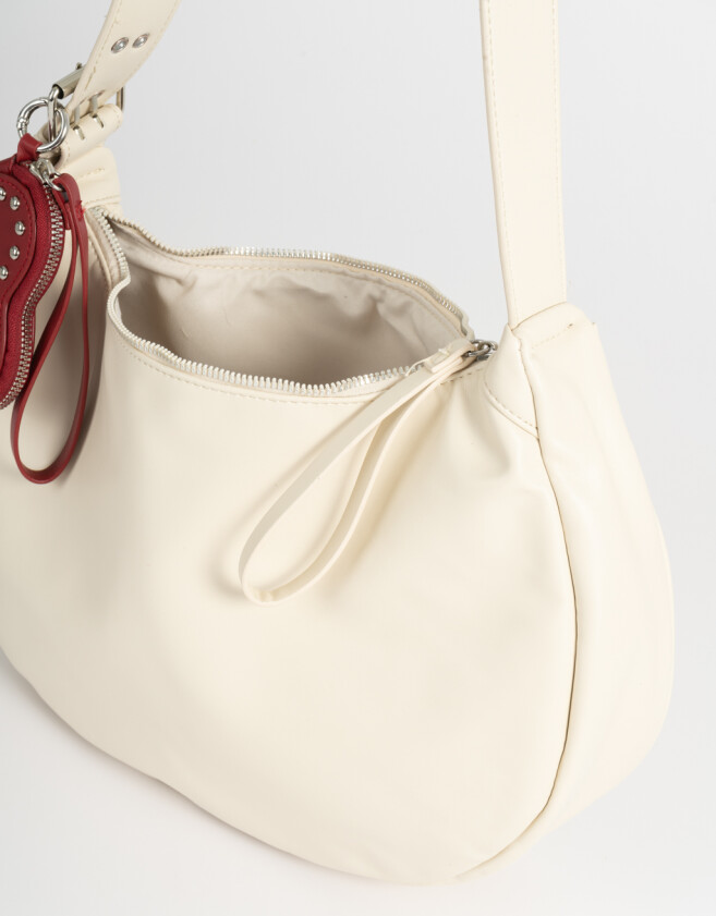 Bandoleras Boho Bandolera Formato Hobo - Blanco Crudo