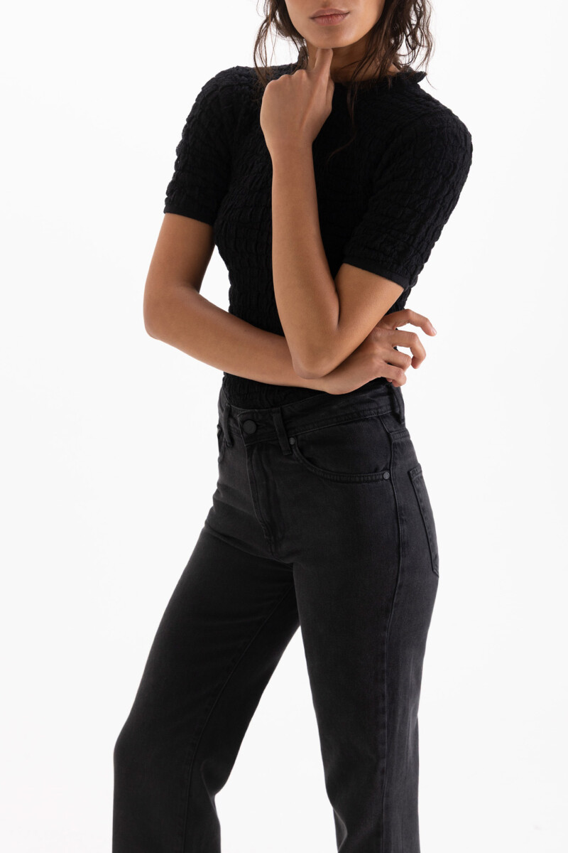 JEANS STRAIGHT BLACK Negro