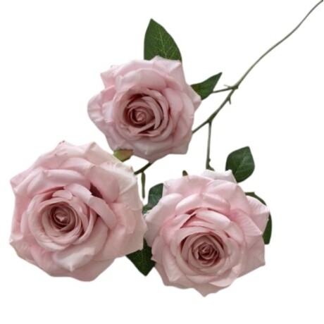 Rama De Rosas x3 Rosa Claro