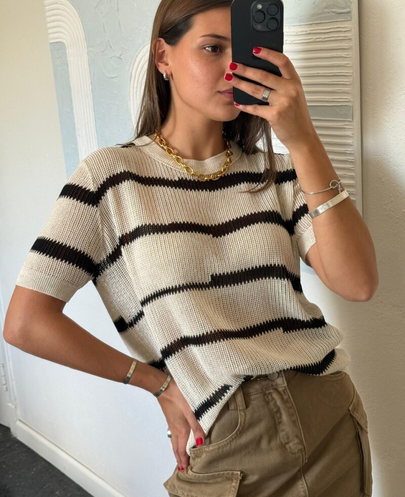 Remera Camille crudo