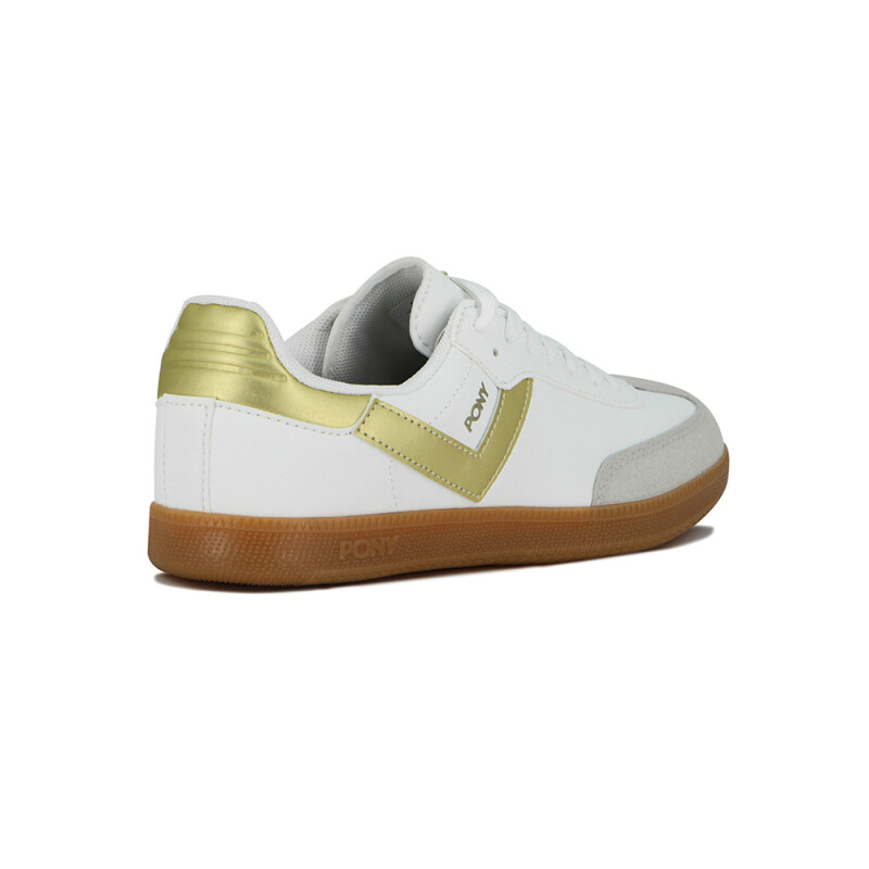 Pony Calzado Lifestyle Moma Unisex- Blanco/dorado Blanco-dorado