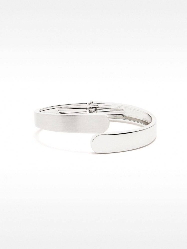 Pulsera Rígida Plateada plateado