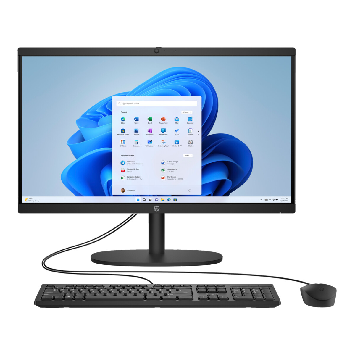 Equipo All In One HP 21,45'' Core I3 8gb 256gb Win11 